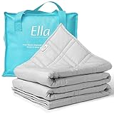 Ella Gewichtsdecke 135x200 9kg - Anti Stress Therapiedecke - Schwere Decke aus 100% Baumwolle - Entspannungsdecke für tiefen Schlaf und bessere Erholung - Für Männer & Frauen von 75-110kg