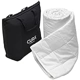 CURA Pearl Classic Gewichtsdecke 135x200 7kg - Anti Stress Therapiedecke - Schwere Decke für tiefen Schlaf und bessere Erholung - Schwere Bettdecke aus 100% Baumwolle - Heavy Weighted Blanket